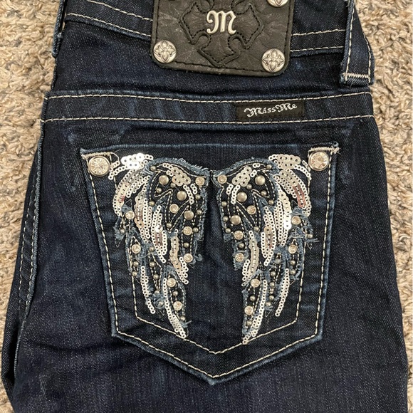 Miss Me Denim - Miss me dark wash straight cut 26 regular women’s jeans